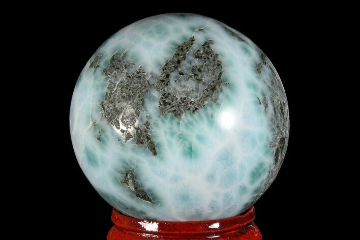 Polished Larimar Sphere - Dominican Republic #168163